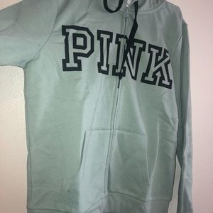 > Victoria Secret Sea Foam Green Jacket / Hoodie. Size M
